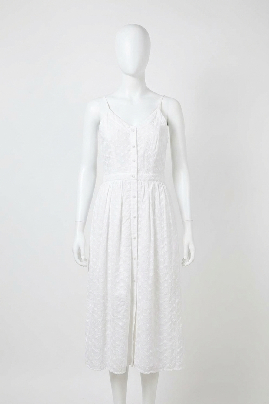 NEW FRNCH women's akina dress in white